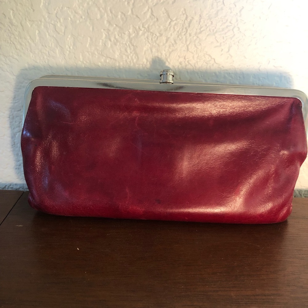 HOBO LAUREN wallet in red/Burgundy